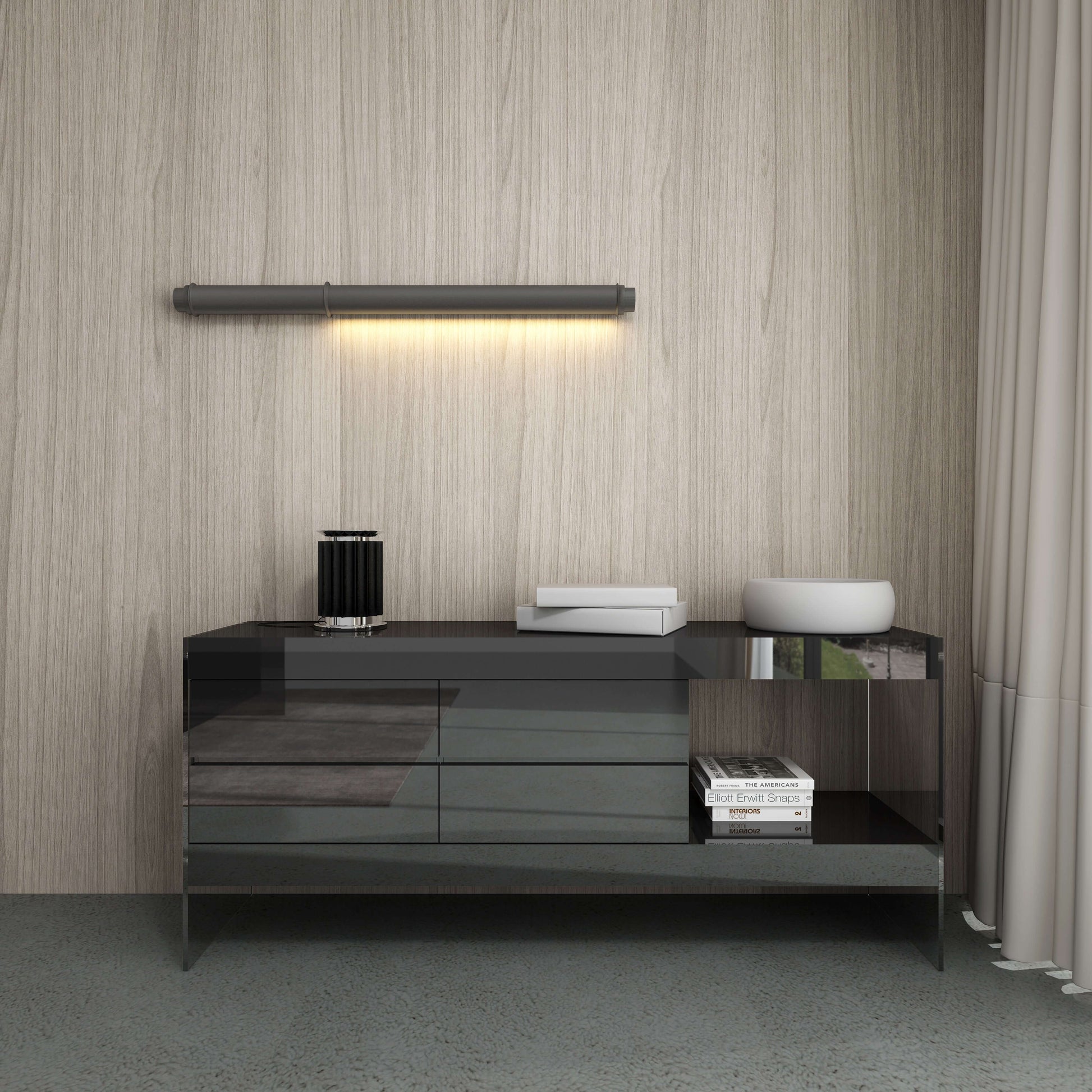 Cloud Buffet in Grey High Gloss