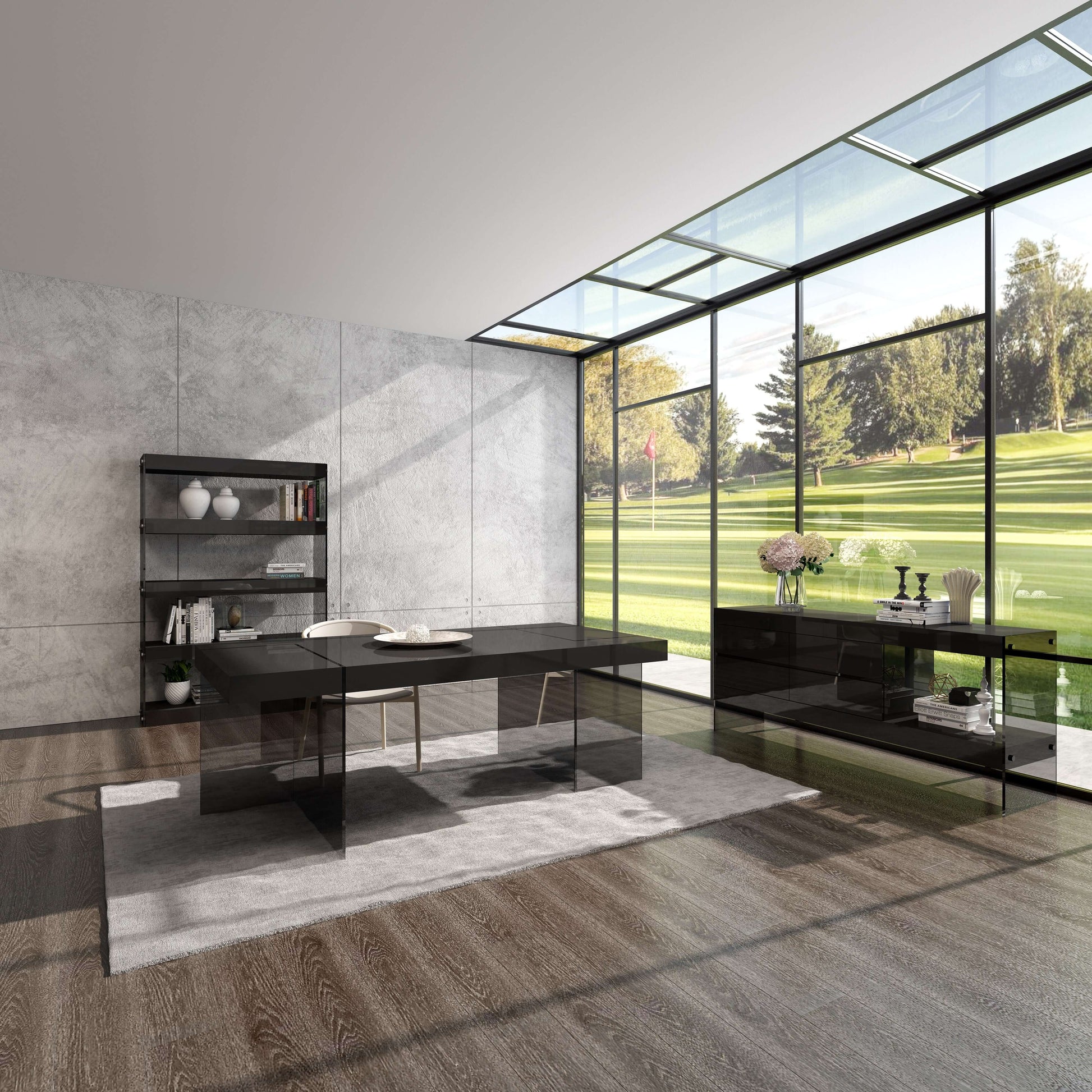 Cloud Buffet in Grey High Gloss