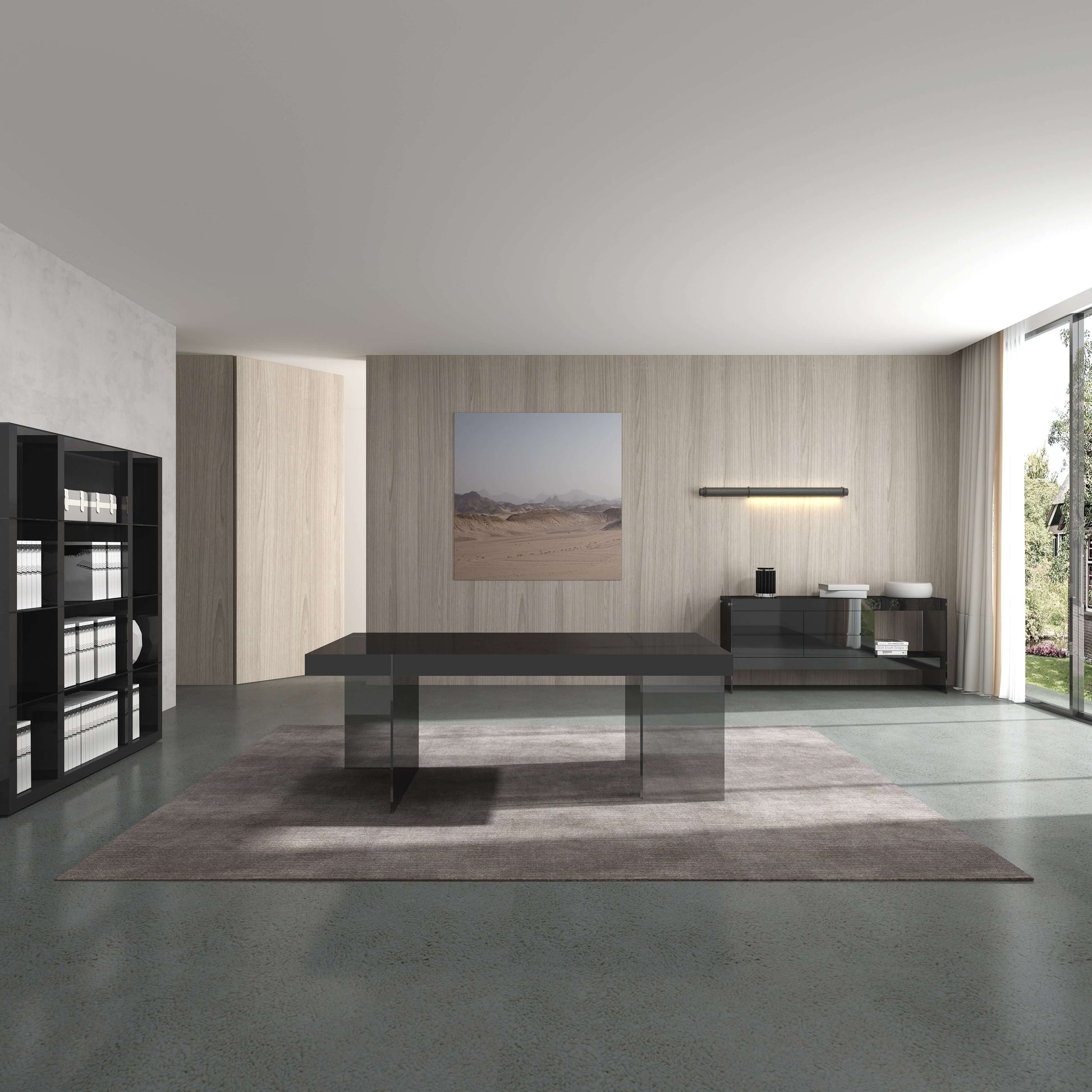 Cloud Buffet in Grey High Gloss