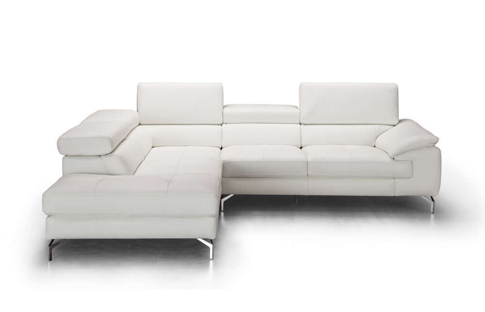 Nila Premium Leather Sectional Chaise