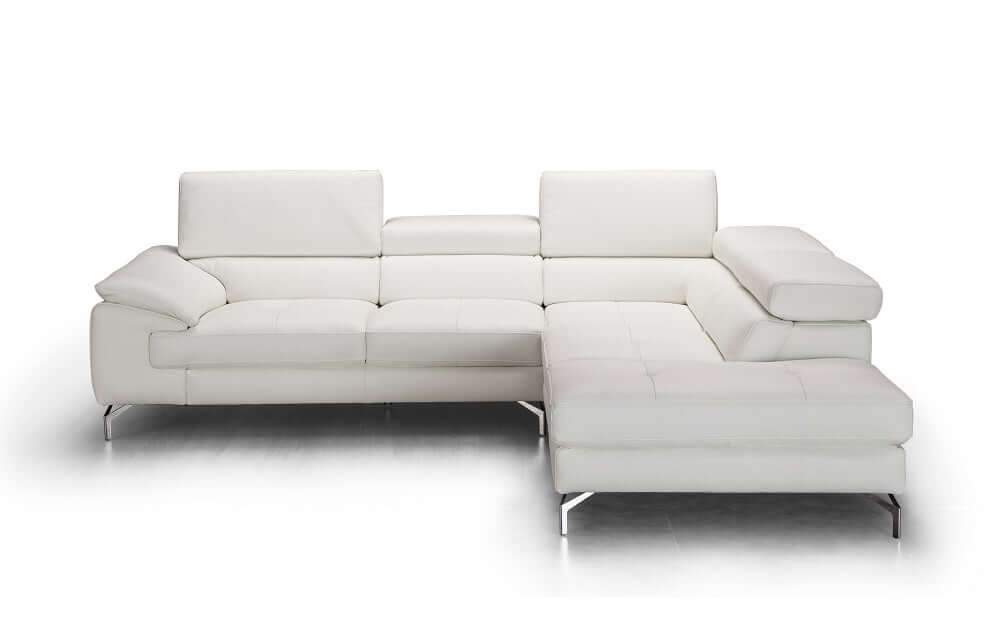 Nila Premium Leather Sectional Chaise