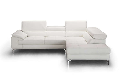 Nila Premium Leather Sectional Chaise