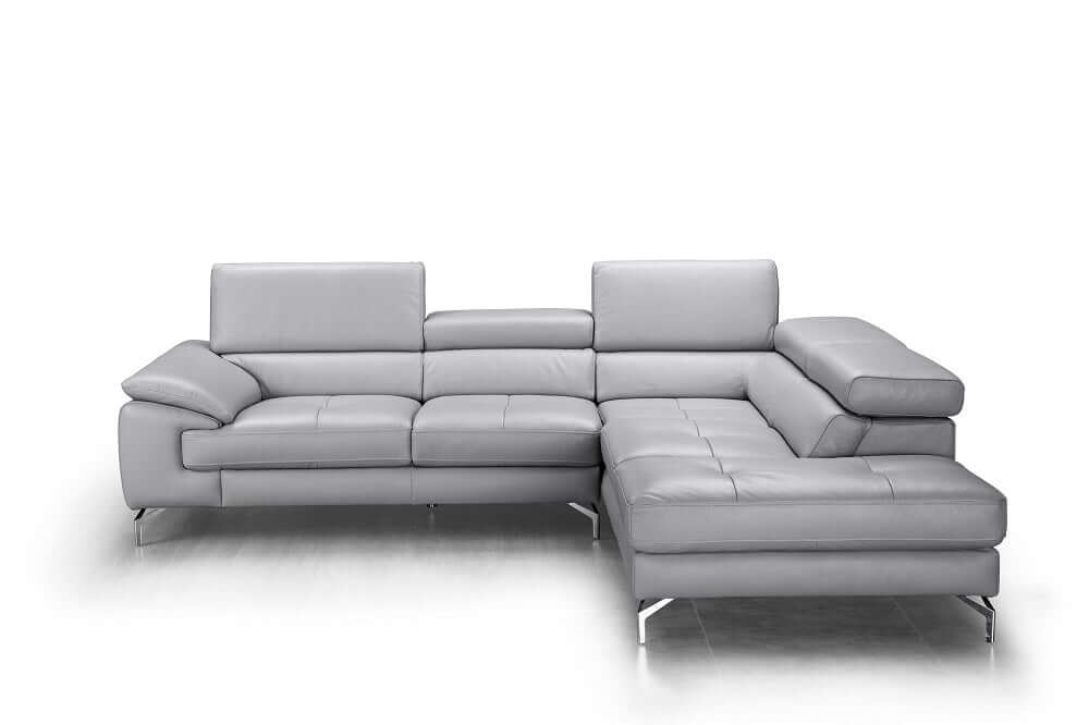 Olivia Premium Leather Sectional Chaise