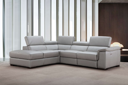Perla Premium Leather Sectional Chaise