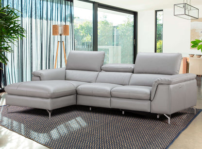 Serena Premium Leather Sectional Chaise