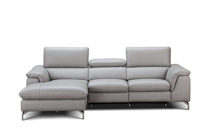 Serena Premium Leather Sectional Chaise