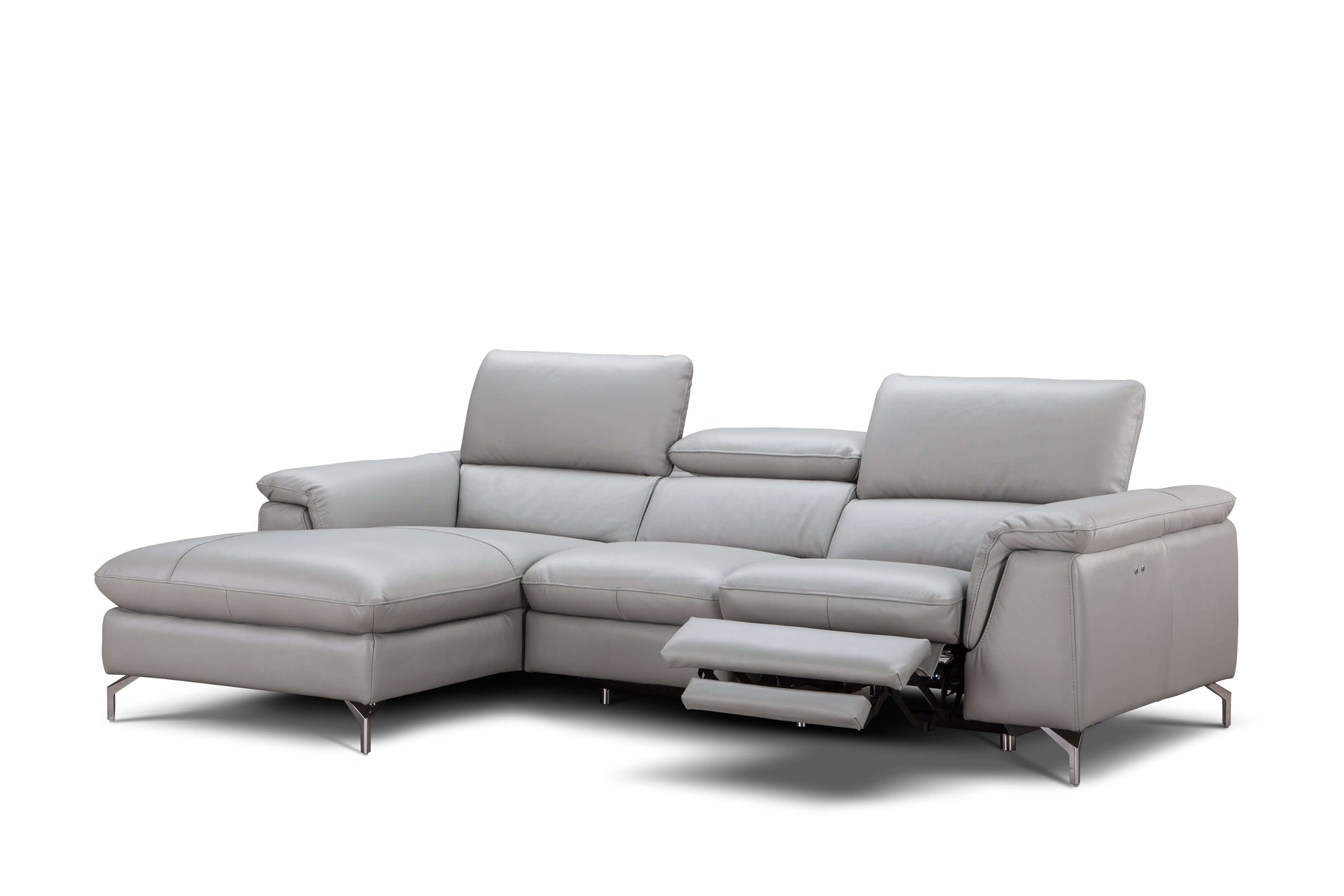 Serena Premium Leather Sectional Chaise