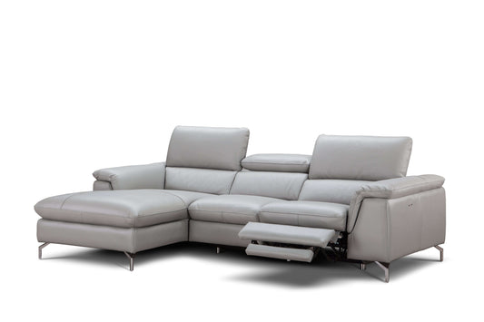 Serena Premium Leather Sectional Chaise