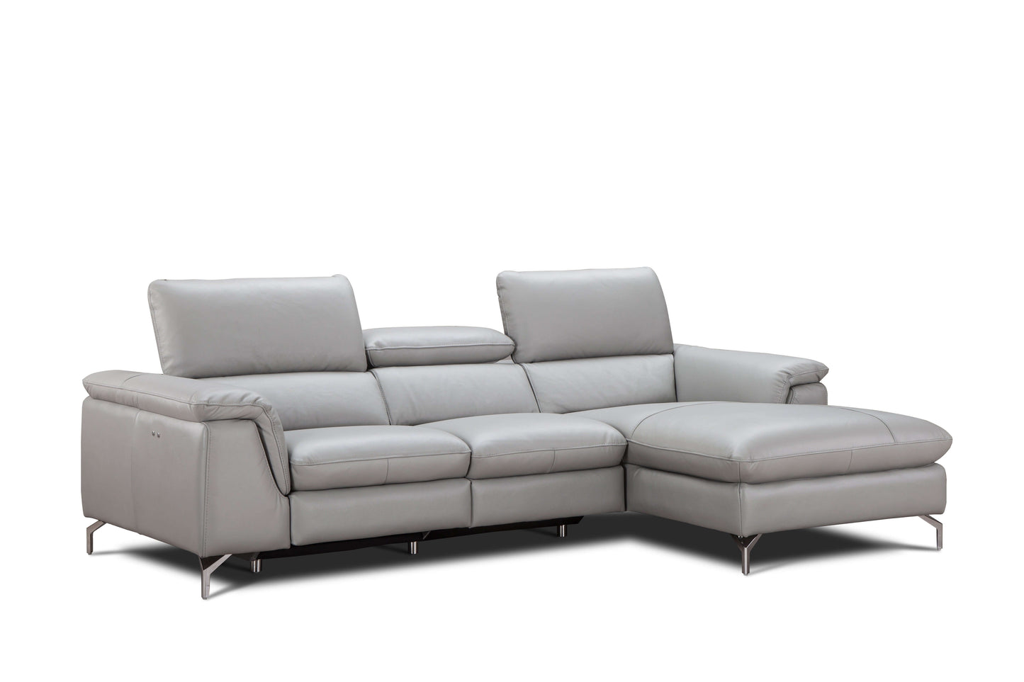Serena Premium Leather Sectional Chaise