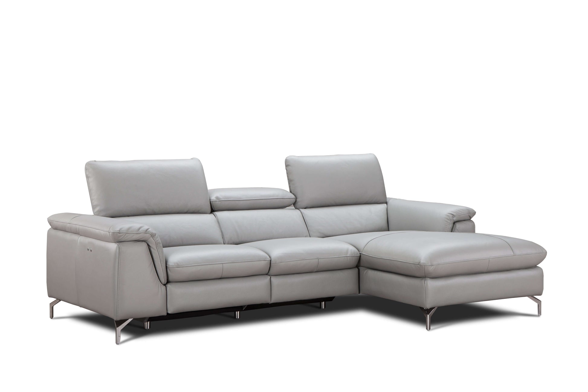 Serena Premium Leather Sectional Chaise