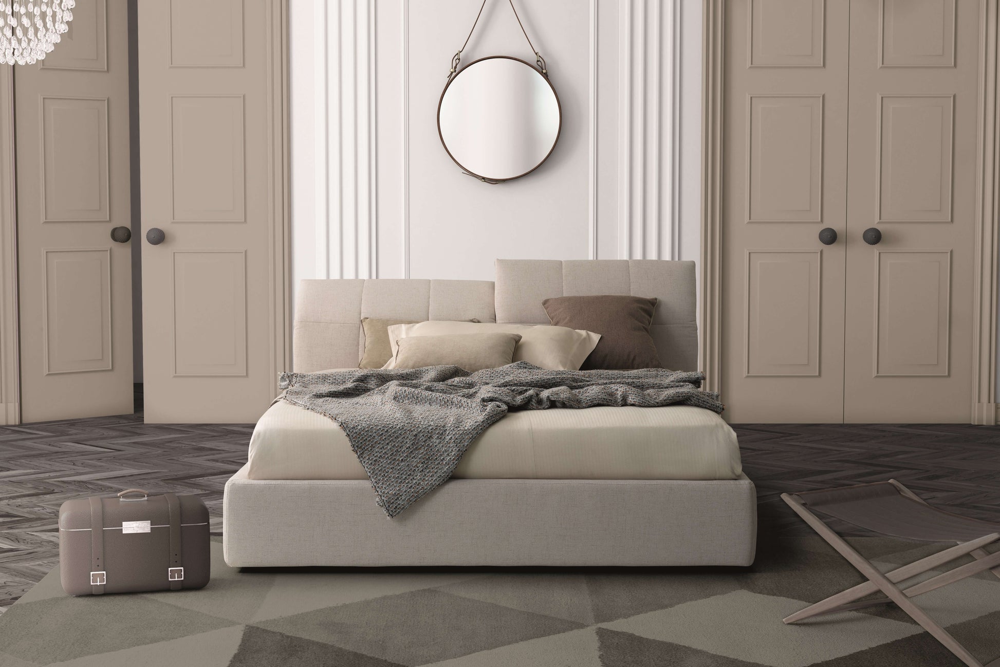 Tower Storage Bed C54 Beige