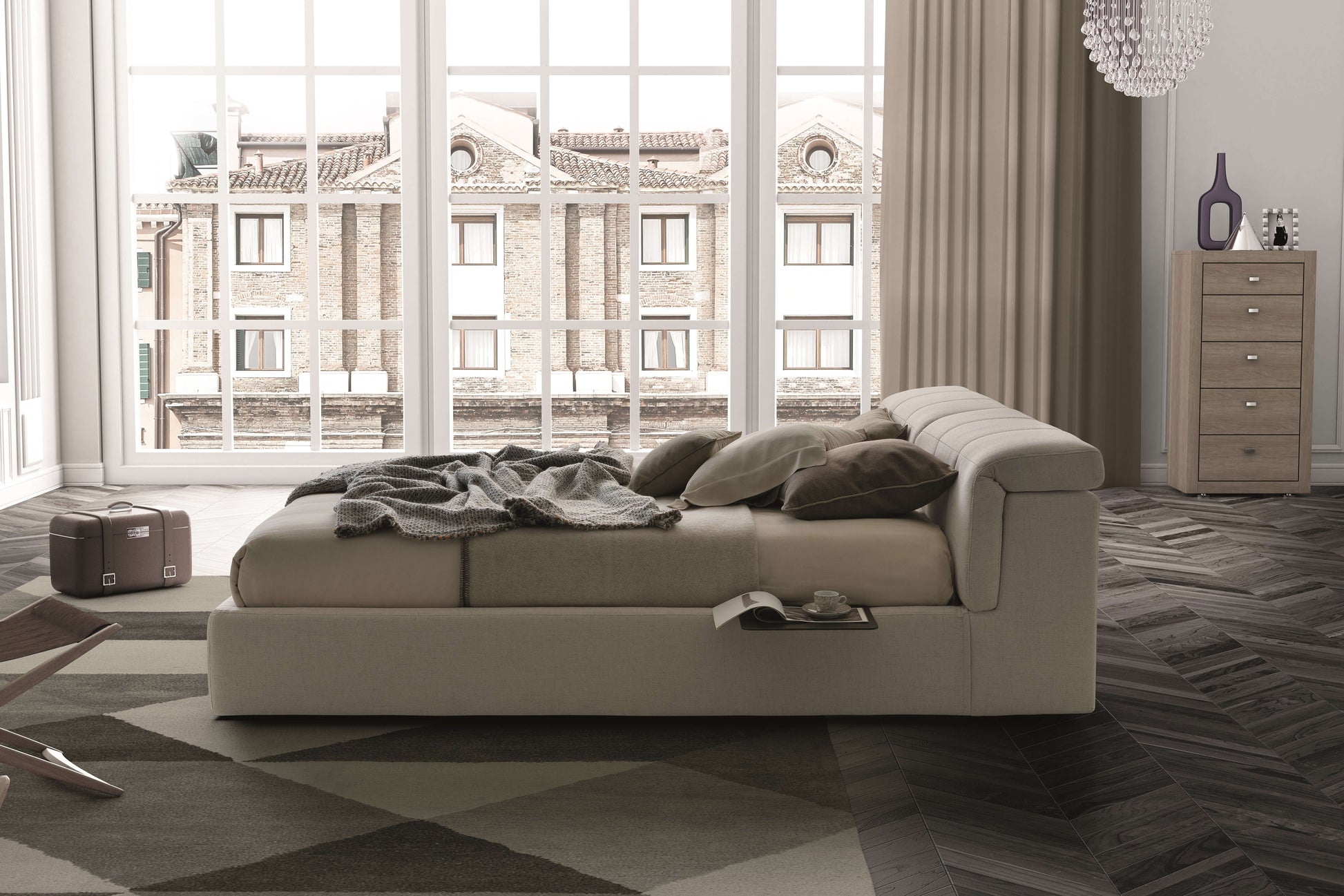 Tower Storage Bed C54 Beige