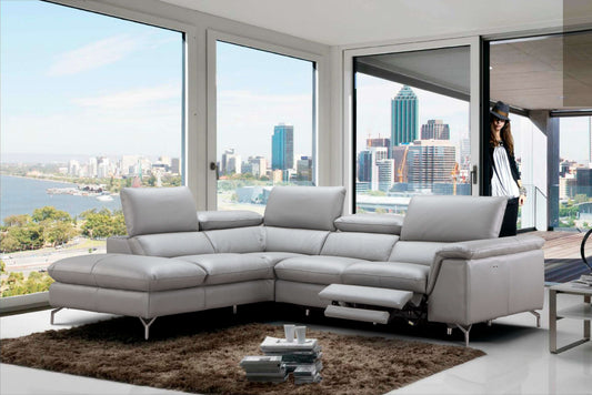 Viola Premium Leather Sectional Chaise