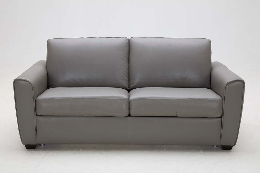 Jasper Sofa Bed in Grey Leather