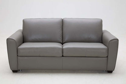 Jasper Sofa Bed in Grey Leather